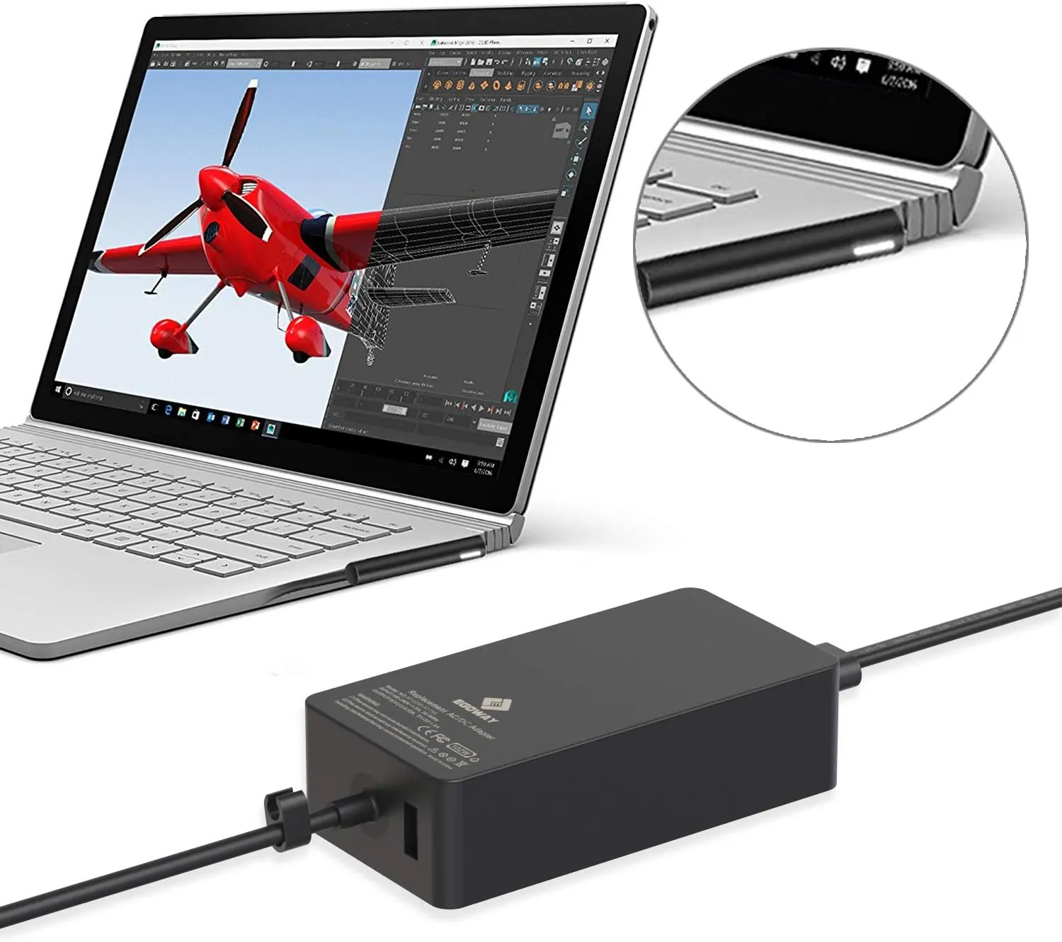 شارژر مایکروسافت سرفیس Microsoft Surface 15V 6.33A 102W 2