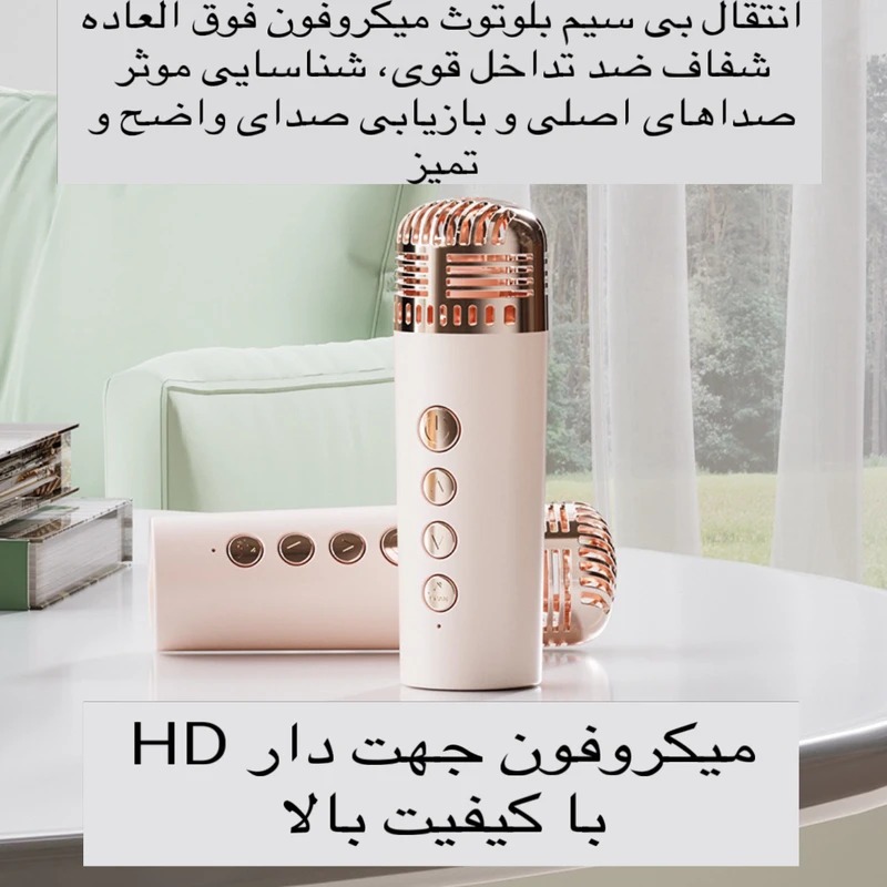 اسپیکر 360 درجه RGB با میکروفون افکت دار 1