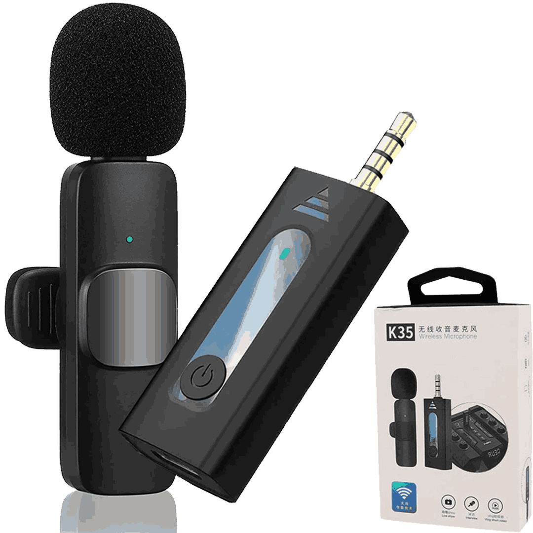 میکروفن یقه ای بی سیم با رابط AUX مدل k35