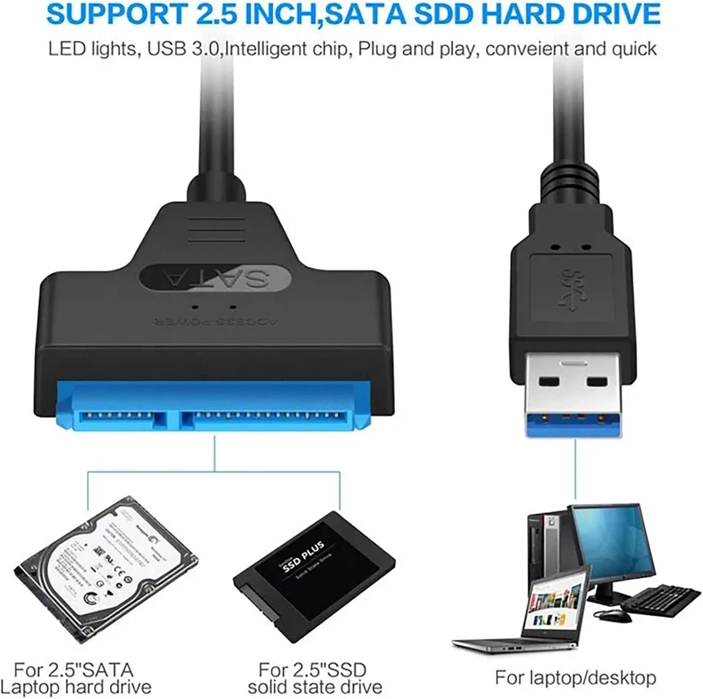 مبدل SATA به 3.0 USB 5